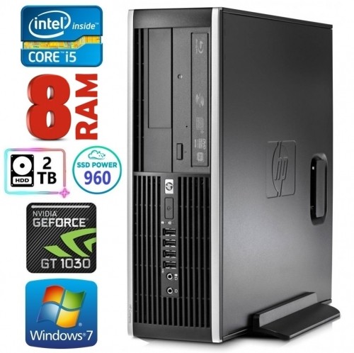 Hewlett-packard HP 8100 Elite SFF i5-750 8GB 960SSD+2TB GT1030 2GB DVD WIN7Pro image 1