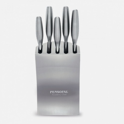 Pensofal Academy Chef stainless steel block with 5 knives 1108 image 2