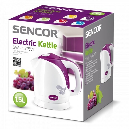 Kettle Sencor SWK1505VT white/violet image 2