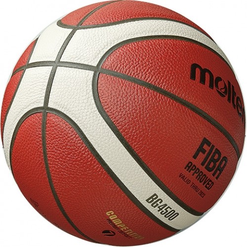 Basketball ball TOP competition MOLTEN B6G4500X FIBA, synth. leather size 6 image 3