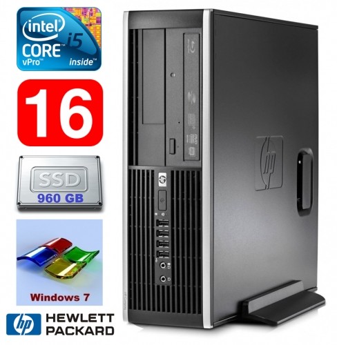 Hewlett-packard HP 8100 Elite SFF i5-650 16GB 960SSD DVD WIN7Pro image 1