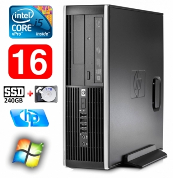 Hewlett-packard HP 8100 Elite SFF i5-650 16GB 240SSD+1TB DVD WIN7Pro