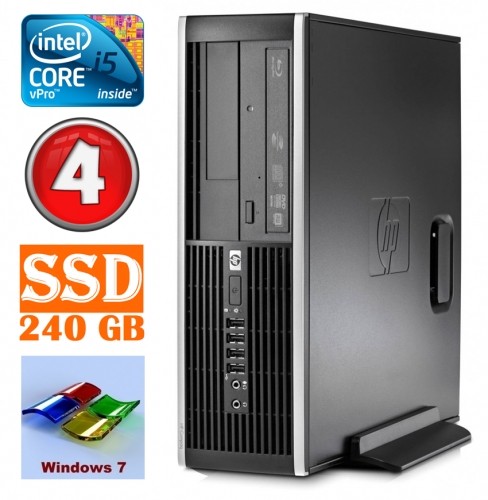 Hewlett-packard HP 8100 Elite SFF i5-650 4GB 240SSD DVD WIN7Pro image 1