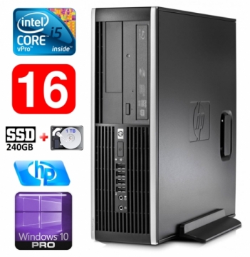 Hewlett-packard HP 8100 Elite SFF i5-650 16GB 240SSD+1TB DVD WIN10Pro