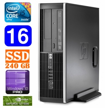 Hewlett-packard HP 8100 Elite SFF i5-650 16GB 240SSD GT1030 2GB DVD WIN10Pro