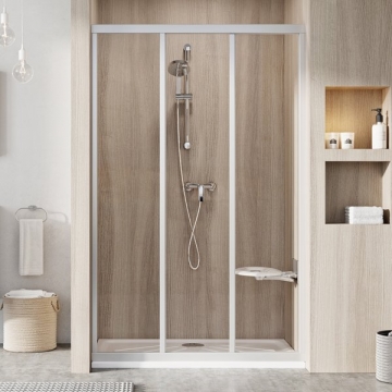 Ravak dušas durvis ASDP3-90 195 white+Transparent