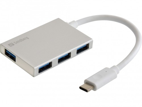 SANDBERG USB-C to 4 xUSB 3.0 Pocket Hub image 1