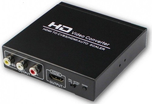 Extradigital HDMI to CVBS Video+audio R/L Converter image 1