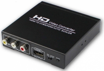 Extradigital HDMI to CVBS Video+audio R/L Converter