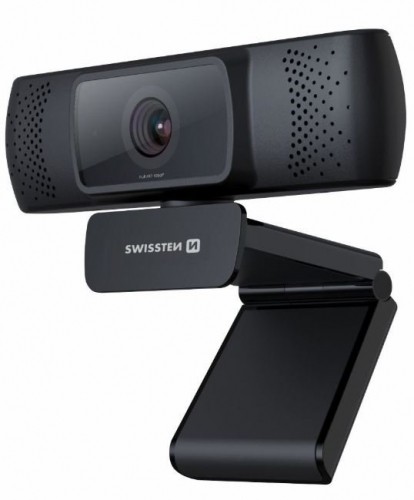 Swissten USB 2.0 Full HD Web kamera ar autofokusu Melna image 1