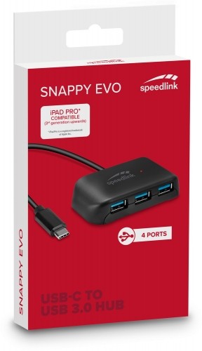 Speedlink USB hubs Snappy Evo USB-C 4-portu (SL-140202) image 2
