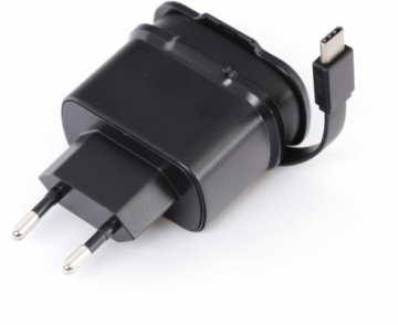 Зарядка Platinet 2xUSB 3,4A + кабель USB-C (44654)
