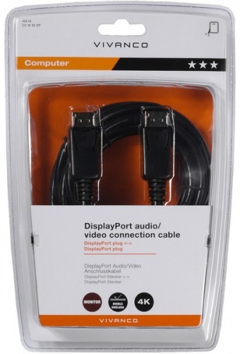 Vivanco kabelis DisplayPort 3m (45518) image 1