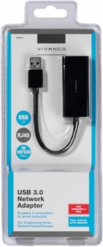Vivanco adapteris USB 3.0 - RJ45 (39629)