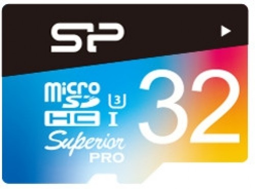 Silicon Power atmiņas karte microSDHC 32GB Superior Pro Color U3 + adapteris image 1