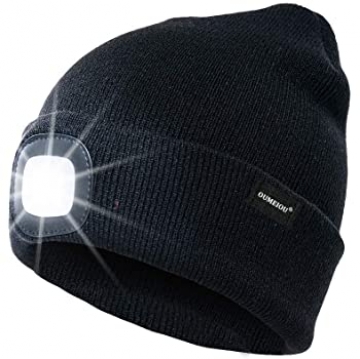 One size silta cepure ar LED gaismu ar 3 spilgtuma līmeņiem (black)