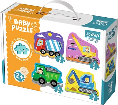 Trefl Baby Mazuļu puzle „Mašīnas“ image 1