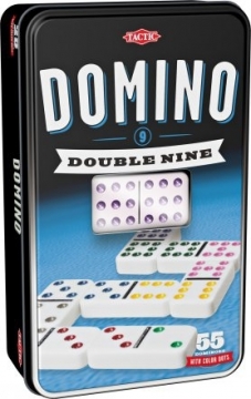 Tactic spēle Domino D9, metāla kastē