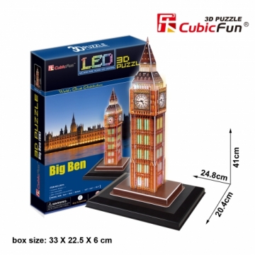CubicFun LED 3D puzle Big Ben
