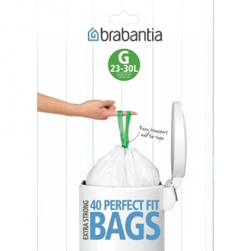 BRABANTIA atkritumu tvertņu maisiņi,23-30 l, (G), 40 gab - 375668