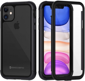 360° rugged shockproof Case (iPhone 11 Pro MAX) with Built-in Screen Protector