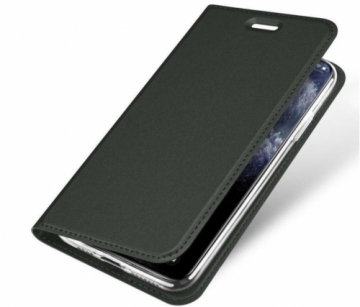 Dux Ducis Premium Magnet Case Grāmatveida Maks Telefonam Apple iPhone 11 Pro Max Tumši zaļš