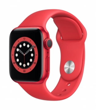 Apple  Watch Series 6 GPS 44mm PRODUCT (RED) Aluminium Case With Sport Band - REGULAR Red