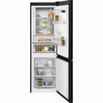 Electrolux ledusskapis ar saldētavu apakšā, 186 cm, melns - LNT7ME32M1