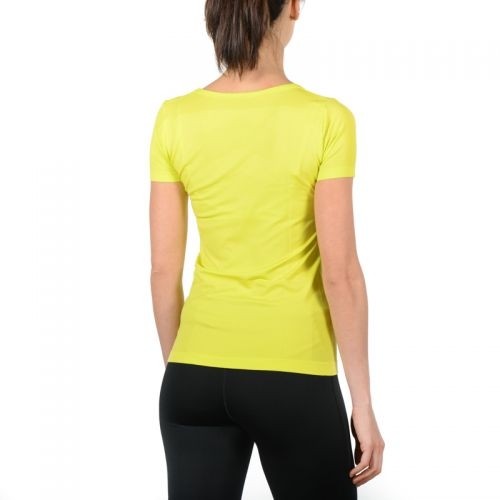 Mico Woman Half Sleeves R Neck Skintech Shirt / Dzeltena / L / XL image 2