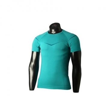 Mico Man Half Sleeves R Neck Breeze Shirt / Gaiši zila / M / L