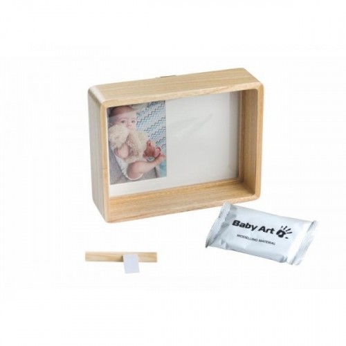 Baby Art deep frame wooden komplekts mazuļa pēdiņu vai rociņu nospieduma izveidošanai - 3601099200 image 2