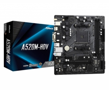 MB AMD A520 SAM4 MATX/A520M-HDV ASROCK