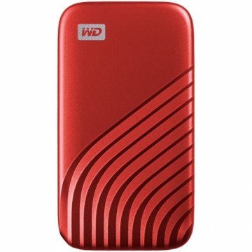 Sandisk WD My Passport External SSD 1TB USB 3.2, Red, 1050MB/s Read, 1000MB/s Write, PC & Mac Compatiable