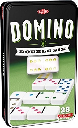 Tactic spēle Domino D6, metāla kastē image 1
