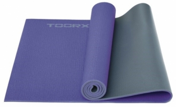 Toorx Коврик для йоги MAT177 173x60x0,6 PVC purple/gray