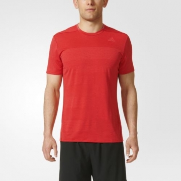 Adidas M SN Short Sleeve T-Shirt / Sarkana / XS