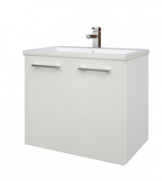 Basin unit with washbasin Raguvos Baldai SCANDIC 61 CM glossy white 15132311
