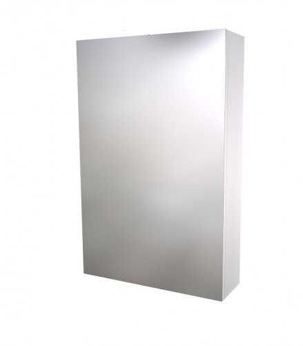 Vannas istabas spoguļskapītis Raguvos Baldai SCANDIC 46 CM glossy white 1500111 image 1