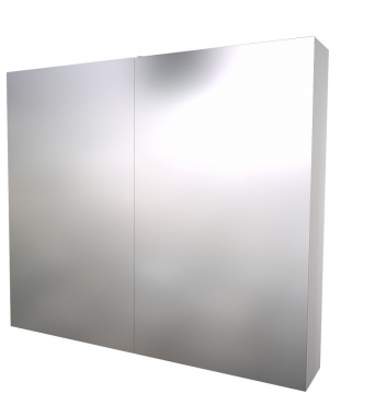 Шкафчик с зеркальными дверцами Raguvos Baldai SCANDIC 80 CM glossy white 1500511
