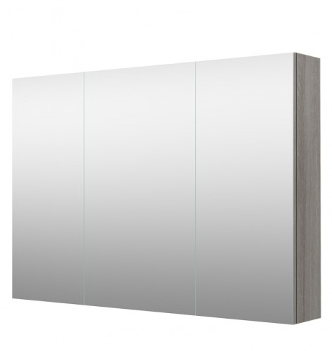 Vannas istabas spoguļskapītis Raguvos Baldai SCANDIC 100 CM grey ash 1500703 image 1
