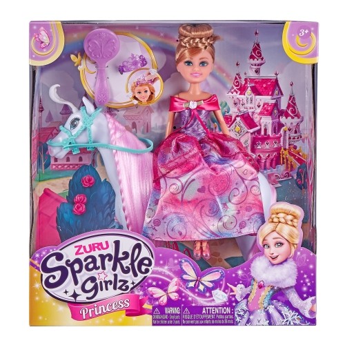 SPARKLE GIRLZ dolls playset Princess With Horse, 10057 image 1