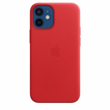 Apple  Leather Case with MagSafe for iPhone 12 mini Red