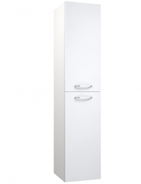 TALL UNIT WITH ACCESSORIES PANEL Raguvos Baldai LUNA 35 CM glossy white 1831211