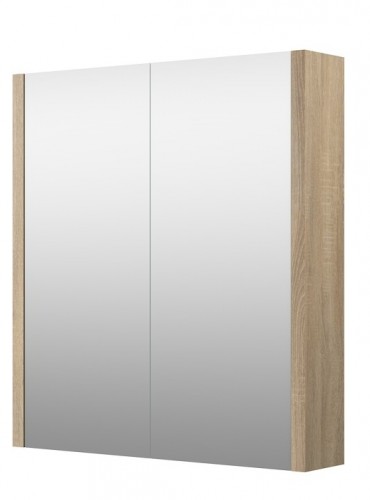 Vannas istabas spoguļskapītis Raguvos Baldai LUNA, SERENA 60 CM grey oak 1400310 image 1