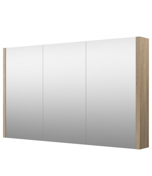 Шкафчик с зеркальными дверцами Raguvos Baldai LUNA, SERENA 110 CM grey oak 1400810