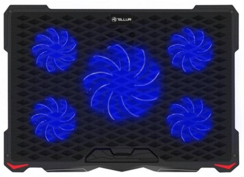 Tellur Cooling pad Basic 17, 5 fans, LED, black image 4