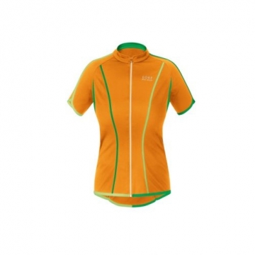 Gore Wear Countdown 3.0 FZ Lady Jersey / Oranža / Zaļa / 40/L