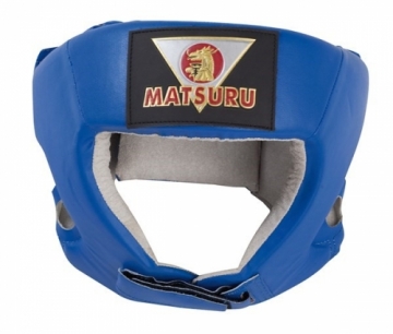 Шлем боксерский PU Matsuru M синий