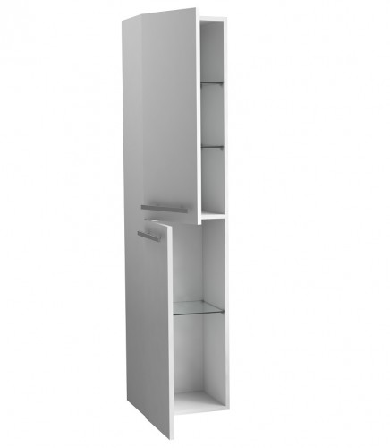Высокий шкаф для ванной Raguvos Baldai SERENA 35 CM glossy white 1431211 image 3
