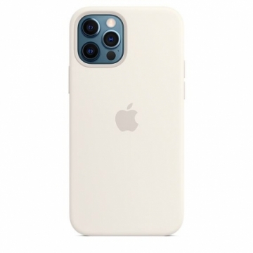 Apple  Silicone Case with MagSafe for  iPhone 12 | 12 Pro White